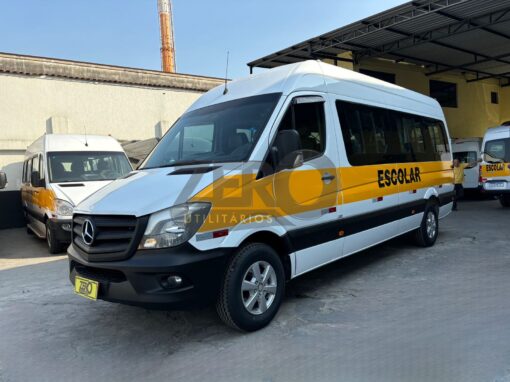 MERCEDES SPRINTER 415 2019 ESCOLAR 28 LUGARES ÔNIBUS NO DOCUMENTO EXTRA LONGA COM AR FRONTAL