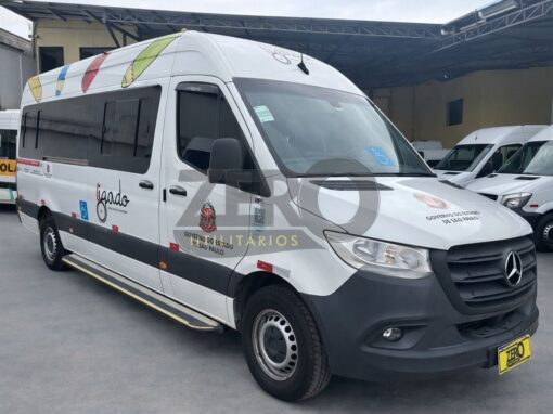 Mercedes Sprinter 417 2023 Padrão Ligado Cadeirante 10 Lugares Extra Longa Completa